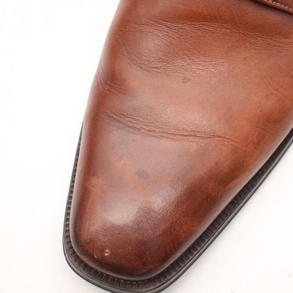 To Boot New York Shoes Adam Derrick Oxford Men\'s 10.5 Brown Leather Plain Toe